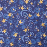 Dark Blue with gold stars