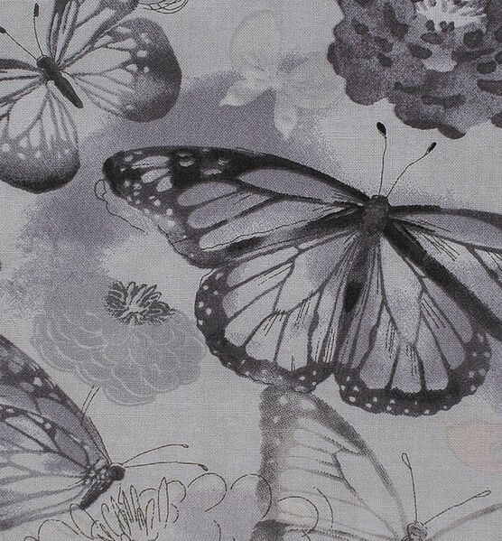 Gray watercolor butterfly