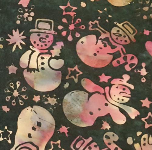 Snowman batik