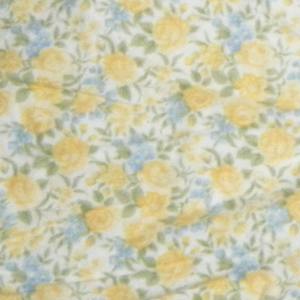 yellow floral flannel