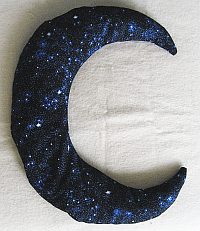 Dark stars Moon pillow